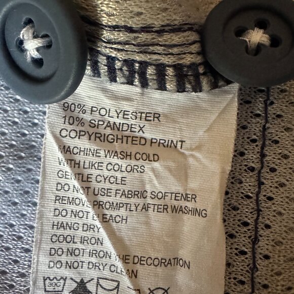 EUC Tommy Bahama Blue Cayman Geo De Mayo 9-Inch Hybrid Board Shorts in Men's 34 - Picture 13 of 14